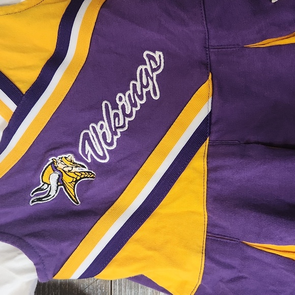 Minnesota Vikings long sleeve shirt with jumper dress size 3/6months - Picture 3 of 5